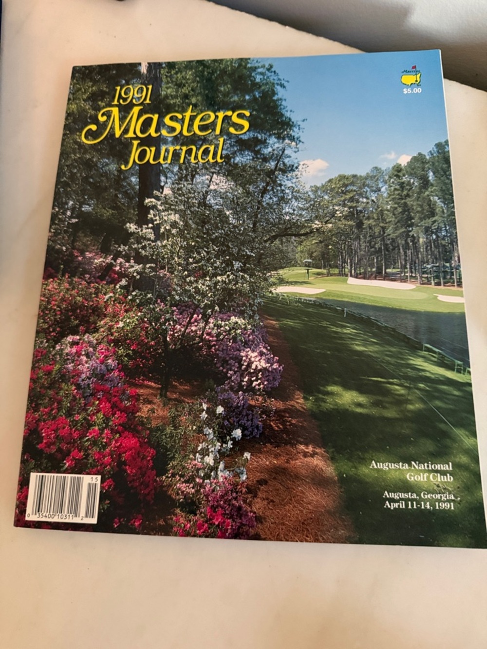 Masters Journal 1991 Cover - Masters, Blue Green Pink